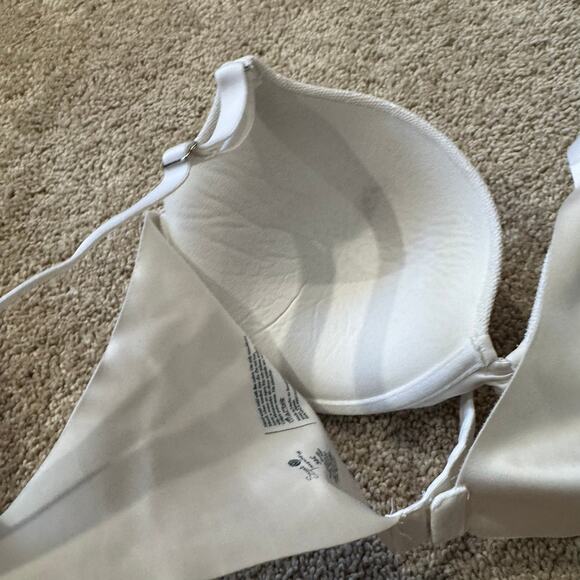 Secret Treasures Off-White Floral Lace Overlay Underwire Bra Women's Size 36C - Picture 4 of 5